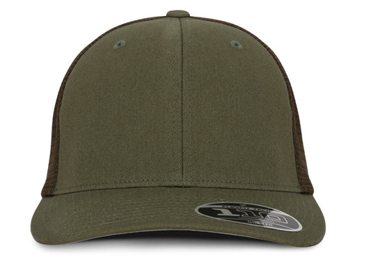 Gorra Flexfit 110M Mesh Verde Oliva Malla