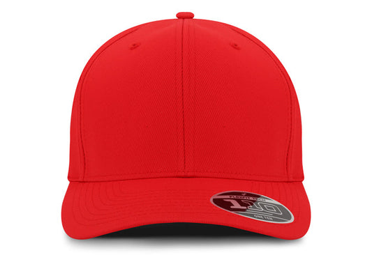 Gorra Flexfit 110 Tactel Velcro BK Rojo