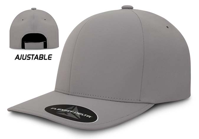 GORRA FLEXFIT DELTA 180A GRIS CLARO
