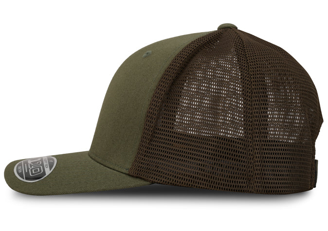 Gorra Flexfit 110M Mesh Verde Oliva Malla