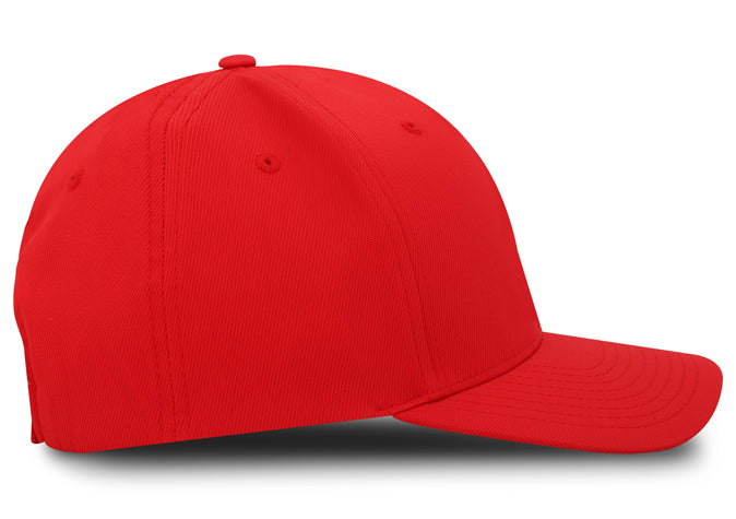 Gorra Flexfit 110 Tactel Velcro BK Rojo
