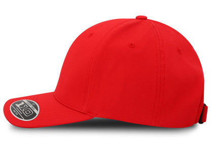 Gorra Flexfit 110 Tactel Velcro BK Rojo