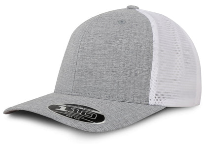 Gorra Flexfit 110MT Mesh Melange/Blanco Malla