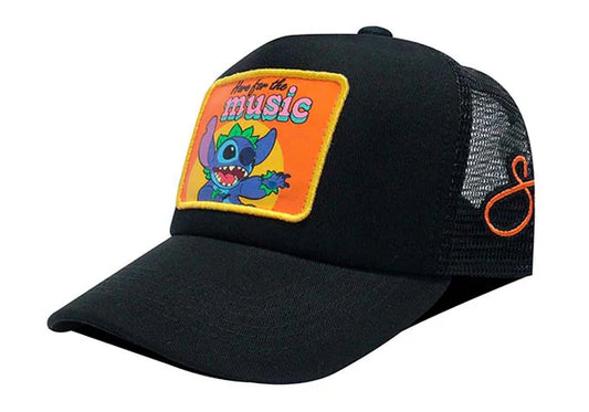 GORRA LILO & STITCH HERE FOR THE MUSIC NEGRO