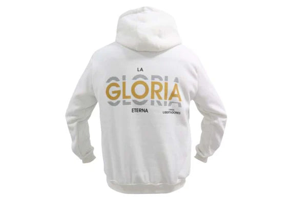 HOODIE ATLÉTICO NACIONAL OFICIAL CONMEBOL LIBERTADORES SILUETA BLANCO