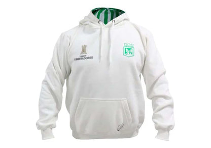 HOODIE ATLÉTICO NACIONAL OFICIAL CONMEBOL LIBERTADORES LA GLORIA ETERNA BLANCO